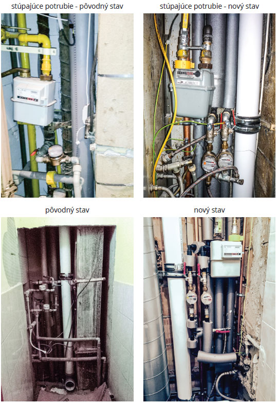 St&uacute;pacie rozvody - stupačky - rekon&scaron;trukcia stupačiek